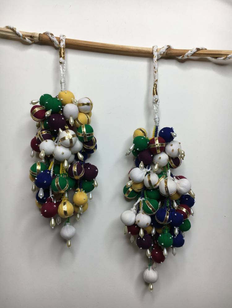 'ANGOORI' Multicolor Hand Crafted Tassels