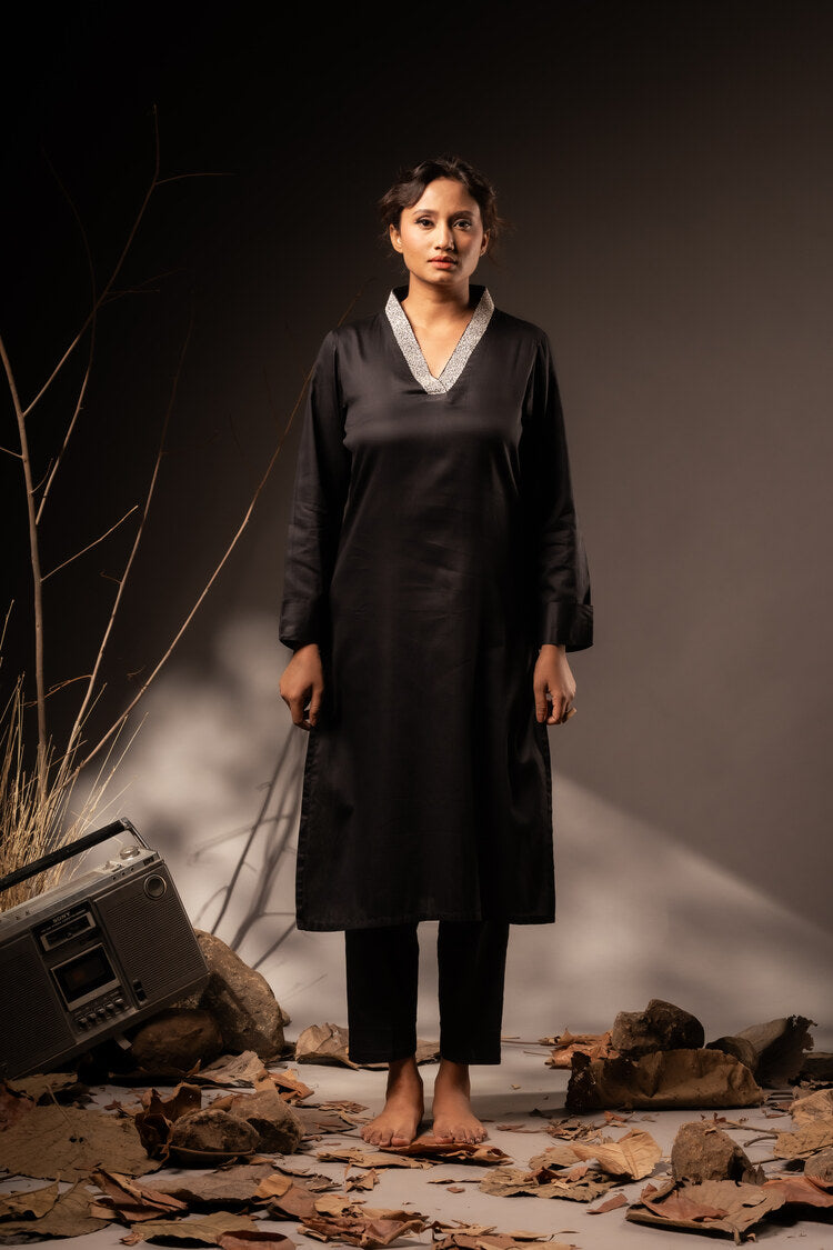 Studio Sample - 'RENU' Cotton Silk Kurta