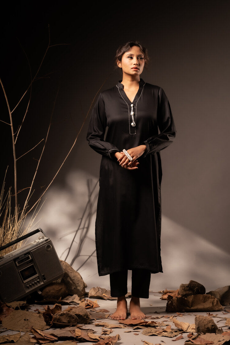 Studio Sample - 'TARANG' Cotton Silk Kurta