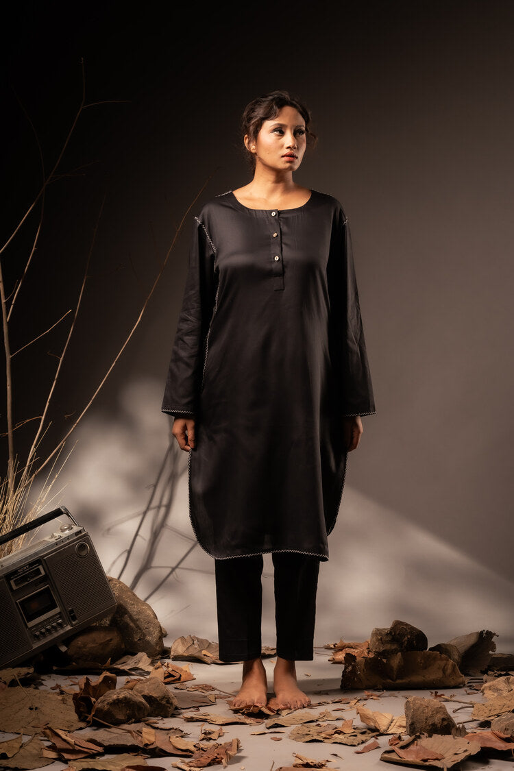 'MANINI' Cotton Silk Kurta Set