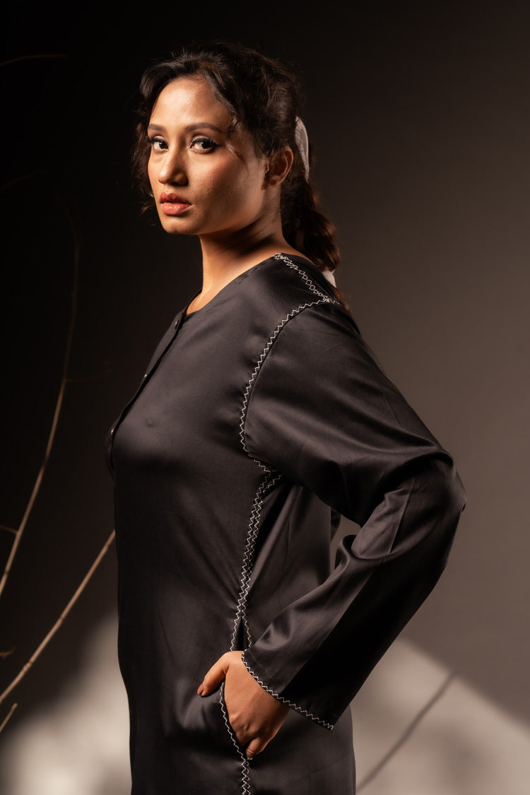 'MANINI' Cotton Silk Kurta Set