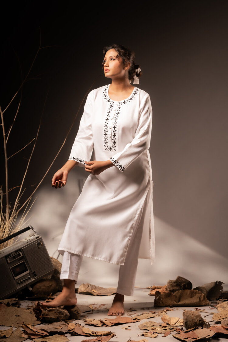 'SARWANGI' Cotton Silk Kurta Set