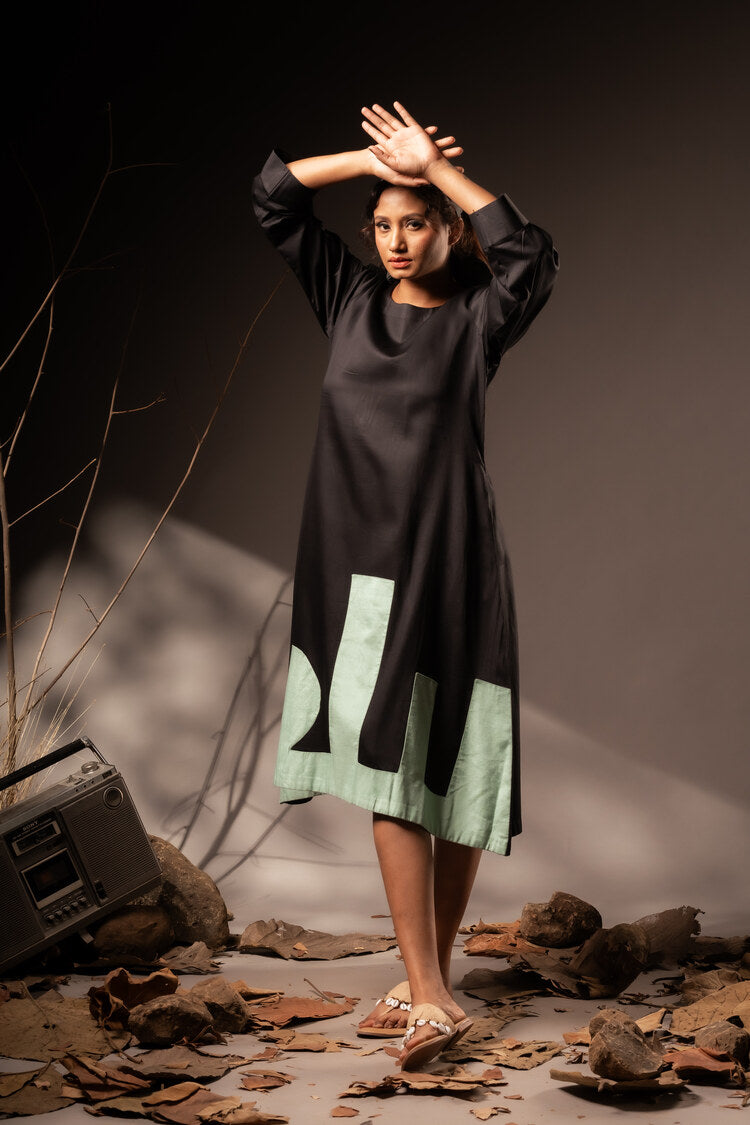 'KILOL' Cotton Silk Dress