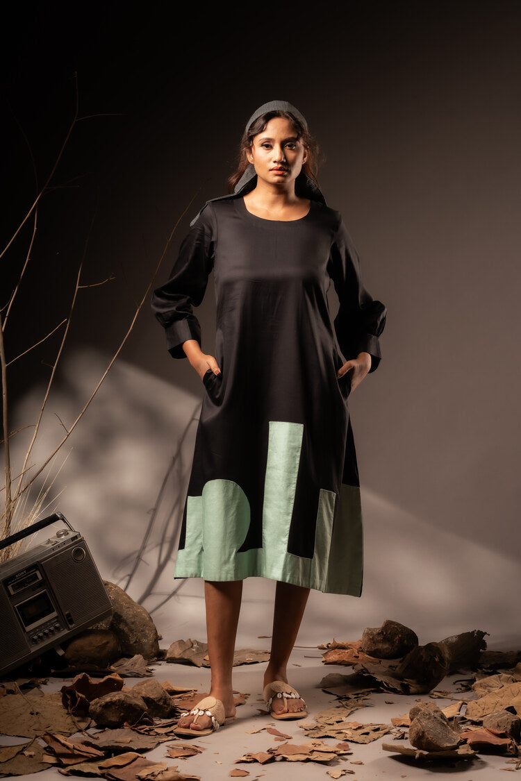 'KILOL' Cotton Silk Dress