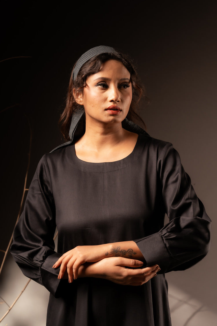 'KILOL' Cotton Silk Dress