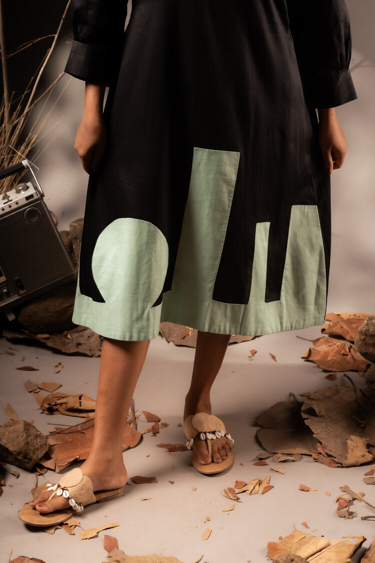 'KILOL' Cotton Silk Dress