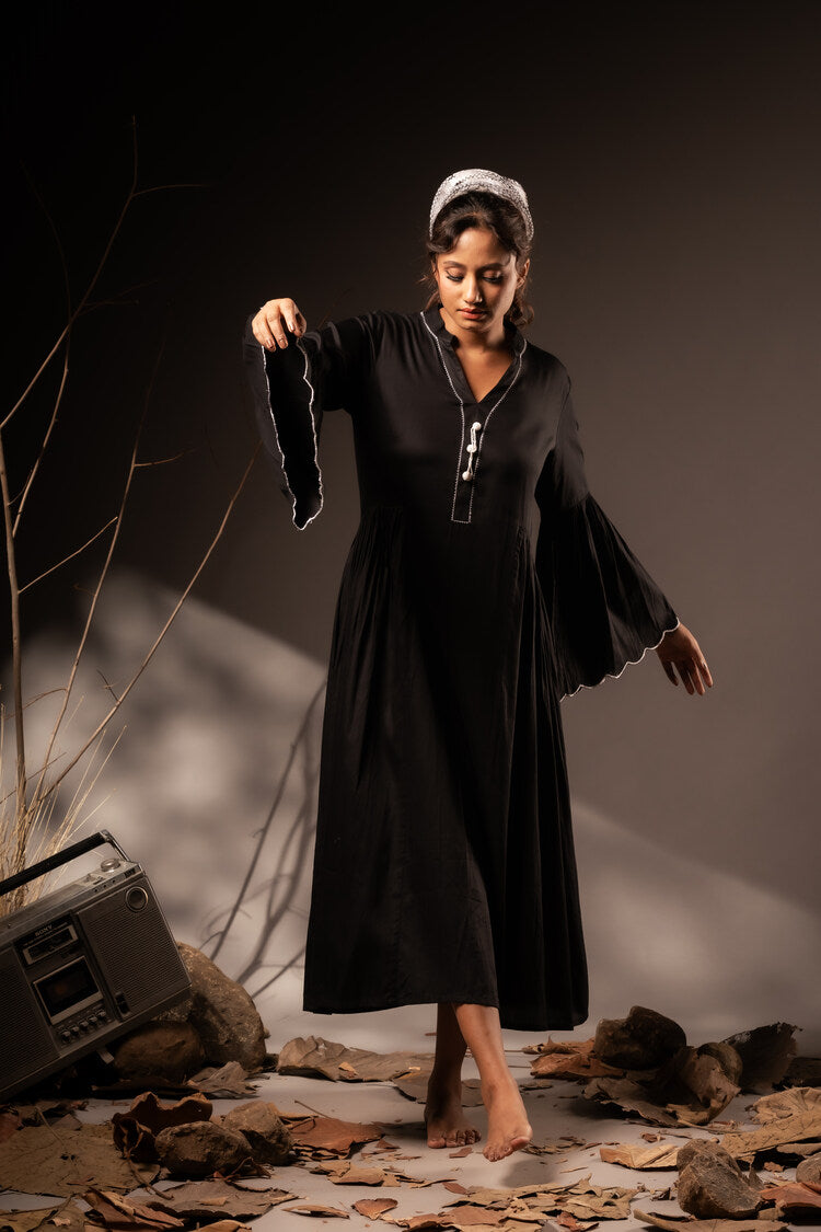 Studio Sample - 'MANDANA' Cotton Silk Dress