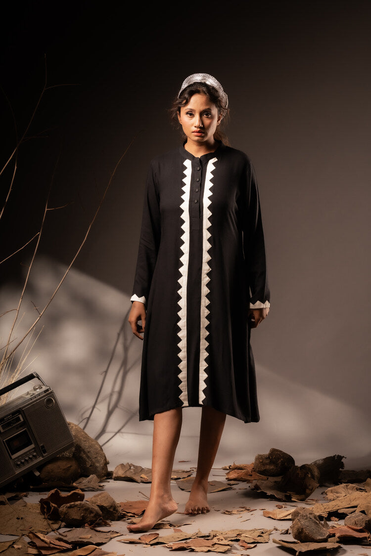 'SANKHYA' Cotton Silk Dress