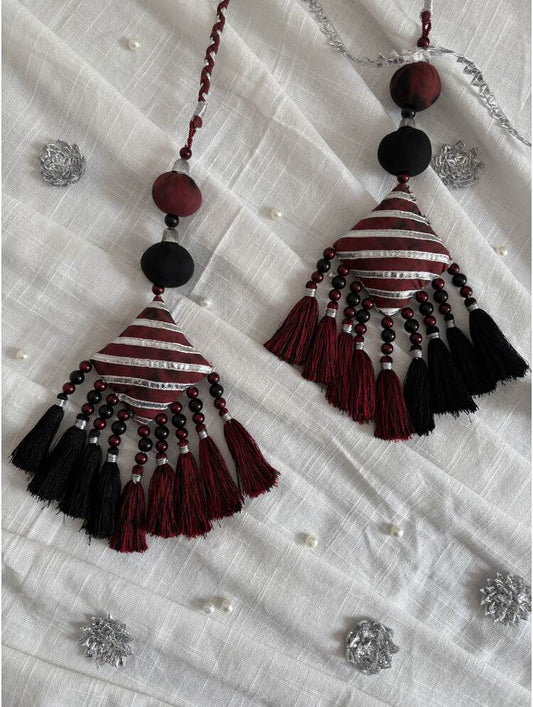 'LEHAR' Multicolor Hand Crafted Tassels