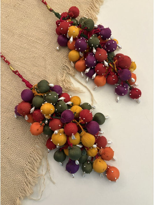 'ANGOORI' Multicolor Hand Crafted Tassels