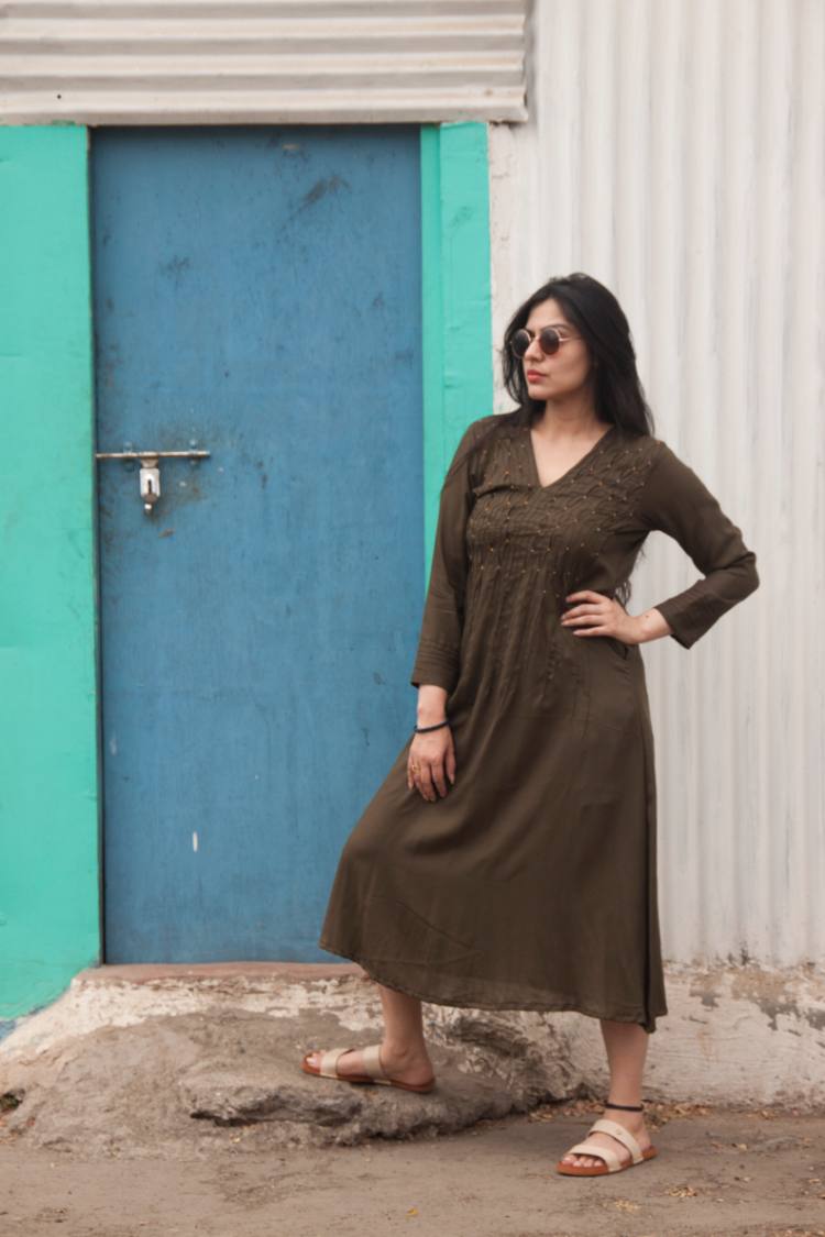 'PINDROPS' Cambric Dress