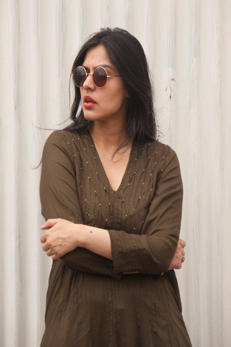 'PINDROPS' Cambric Dress