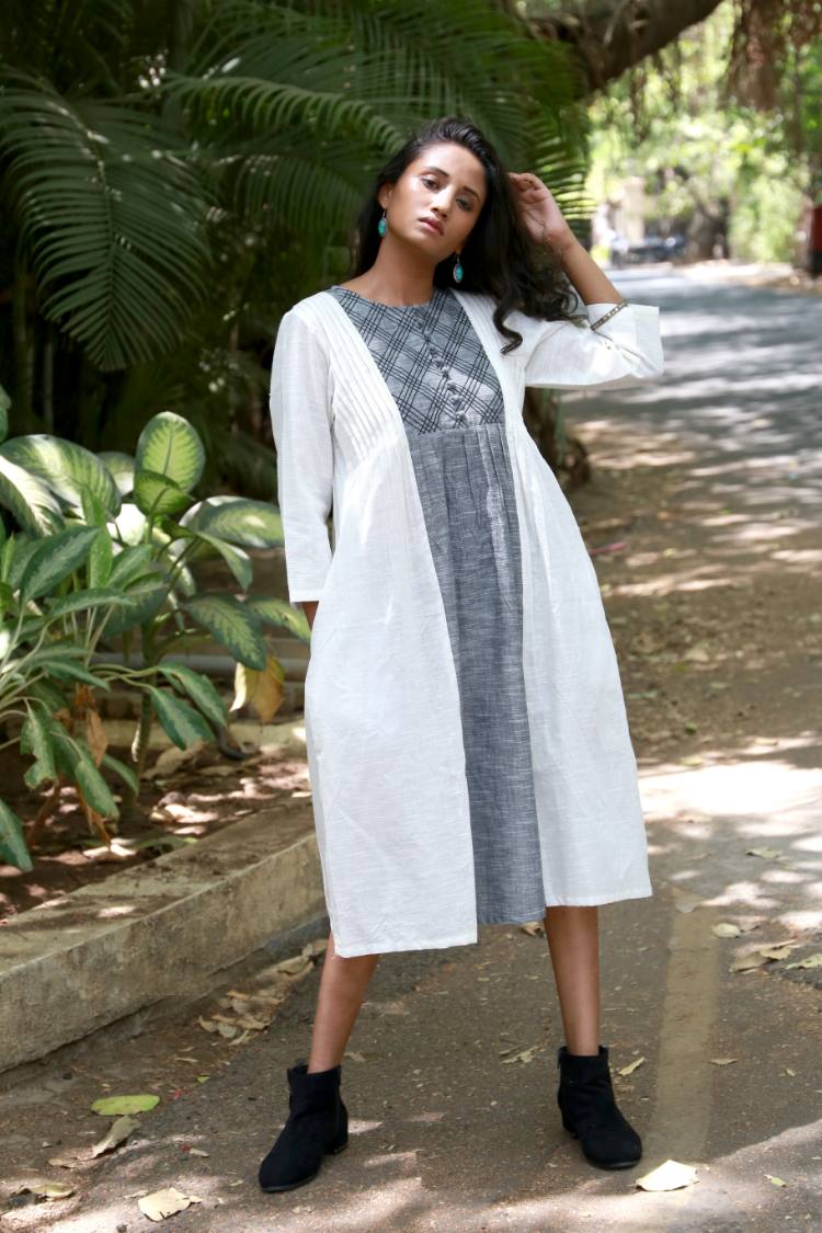 'RAVISH KNIT' Handspun Cotton Dress