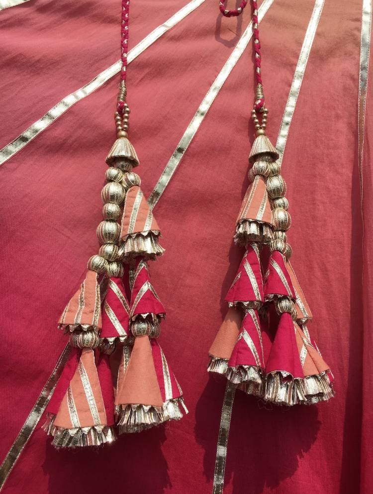 'GULKAND' Pink Ombre Mulmul Cotton Kalidar Ghaghra