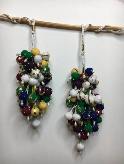 'ANGOORI' Multicolor Hand Crafted Tassels