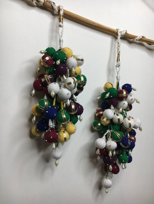 'ANGOORI' Multicolor Hand Crafted Tassels