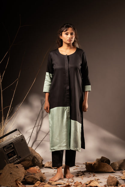 'ANANDI' Cotton Silk Kurta Set