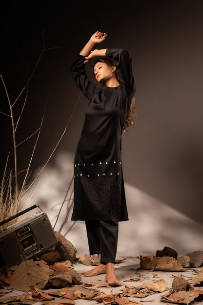 'LEHER' Cotton Silk Kurta Set