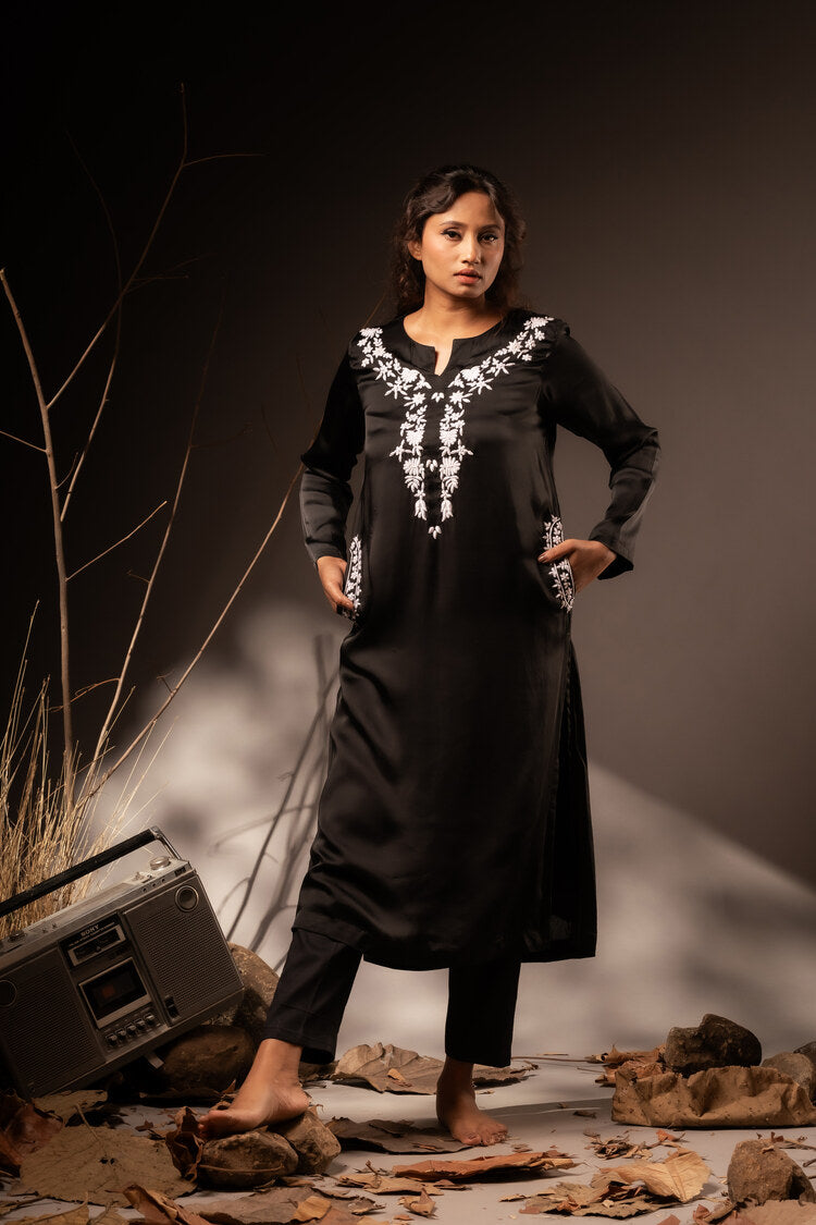 'NAGEENA' Cotton Silk Kurta Set