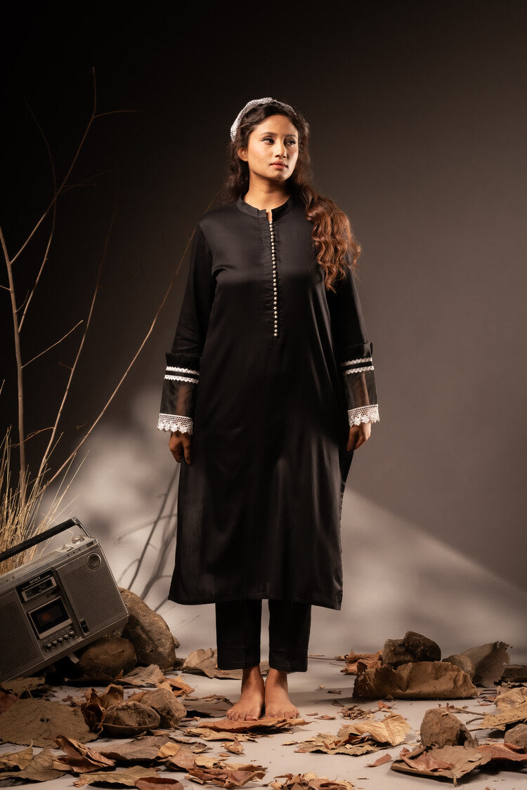 'NALINI' Cotton Silk Kurta Set