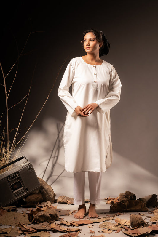 'MANINI' Cotton Silk Kurta Set