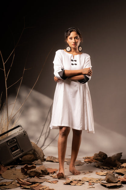 'AAKRITI' Cotton Silk Dress