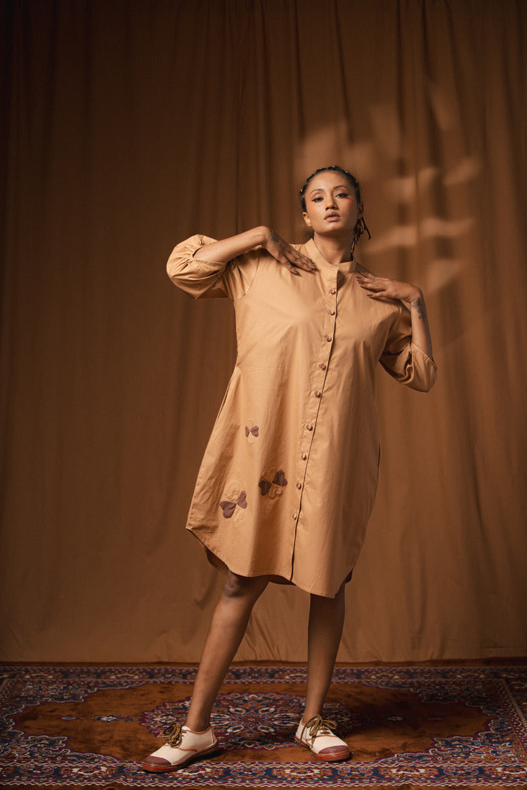 'AAO MILO' Cotton Shirt Dress