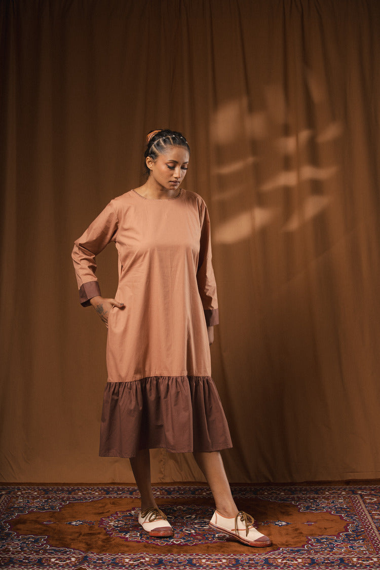 'CHUPAN CHUPAI' Cotton Shirt Dress