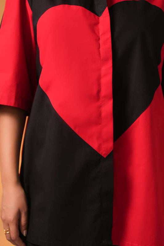 'SEETA AUR GEETA' Oversized Poplin Cotton Shirt