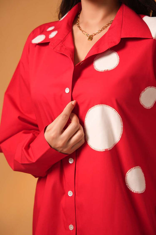 'BOBBY BRAGANZA' Oversized Poplin Cotton Shirt