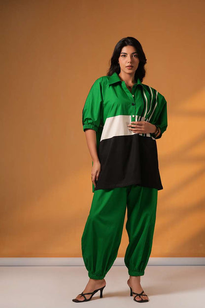 'BAAZIGAR' Poplin Cotton Co-ord Set
