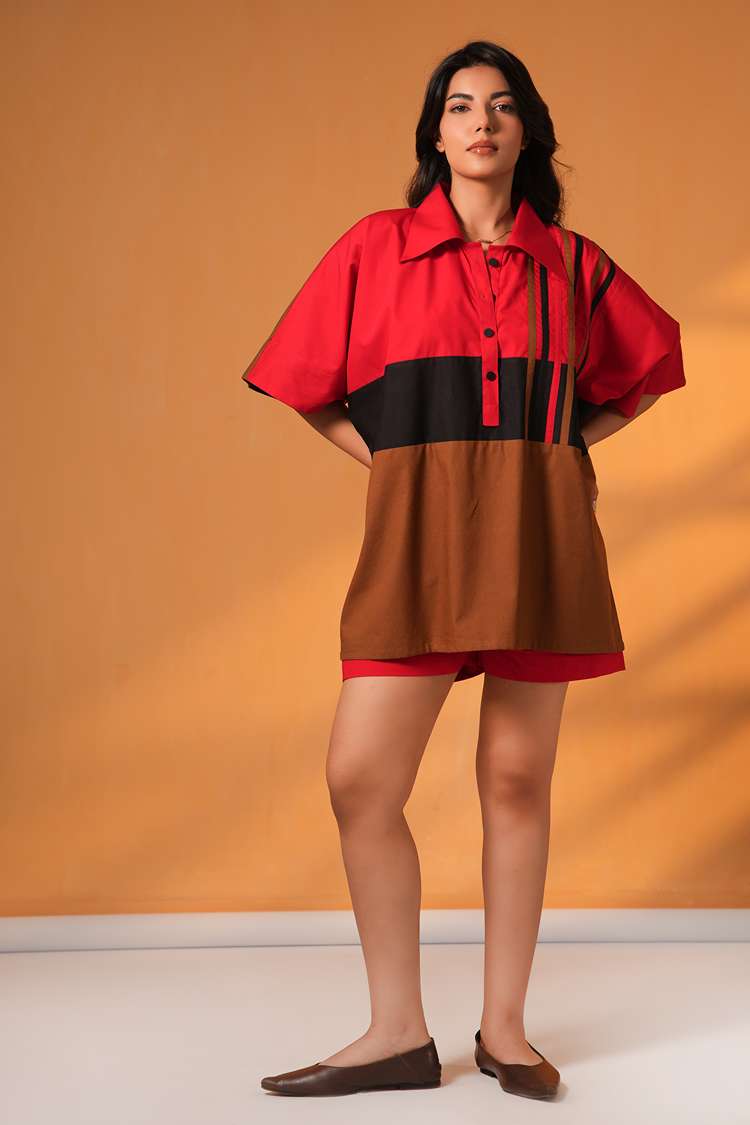 'EVENING IN PARIS' Poplin Cotton Co-ord Set