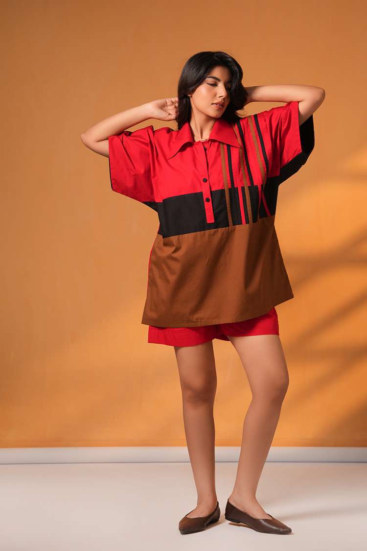 'EVENING IN PARIS' Poplin Cotton Co-ord Set
