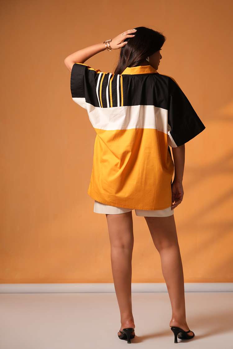 'PEELI TAXI' Poplin Cotton Co-ord Set