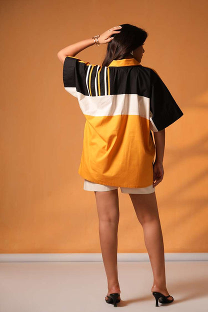'PEELI TAXI' Poplin Cotton Co-ord Set