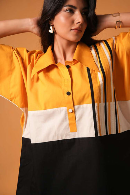 'PEELI TAXI' Poplin Cotton Co-ord Set