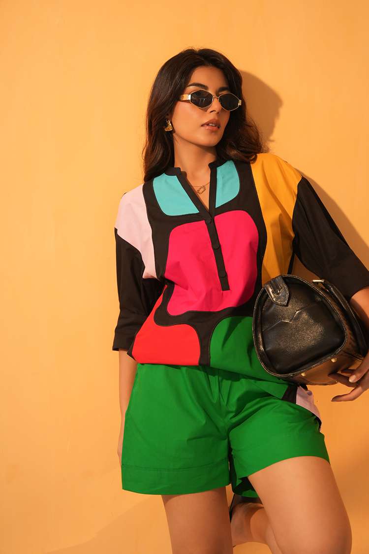 'RANGMANCH' Poplin Cotton Co-ord Set