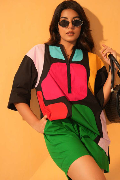'RANGMANCH' Poplin Cotton Co-ord Set