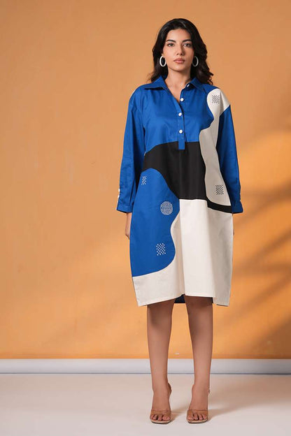 'DHANNO' Oversized Cotton Shirt Dress