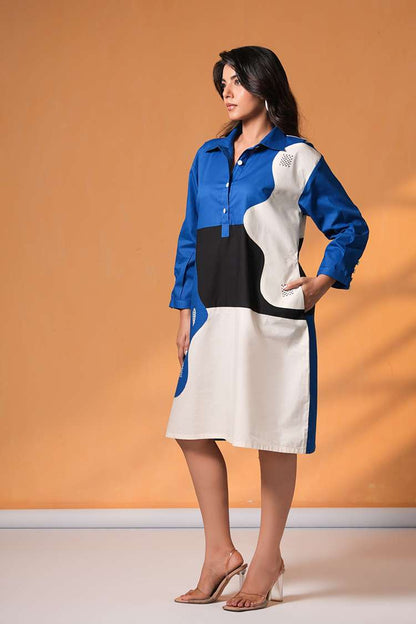 'DHANNO' Oversized Cotton Shirt Dress