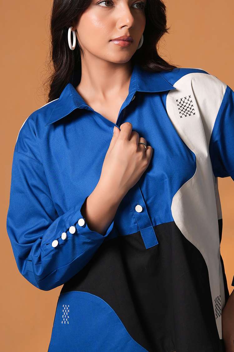 'DHANNO' Oversized Cotton Shirt Dress