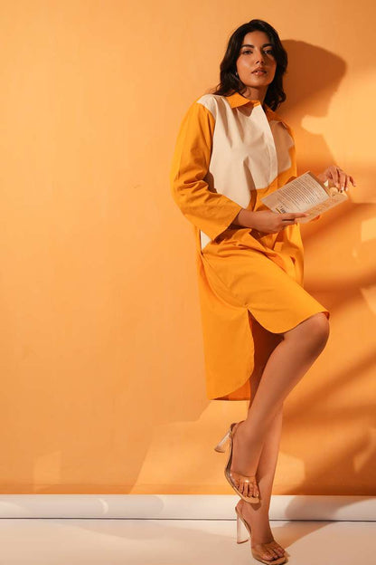 'CIRCUIT' Oversized Cotton Shirt Dress