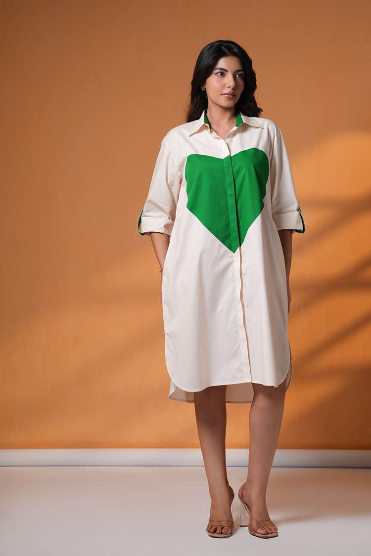 'DILWALE' Oversized Cotton Shirt Dress