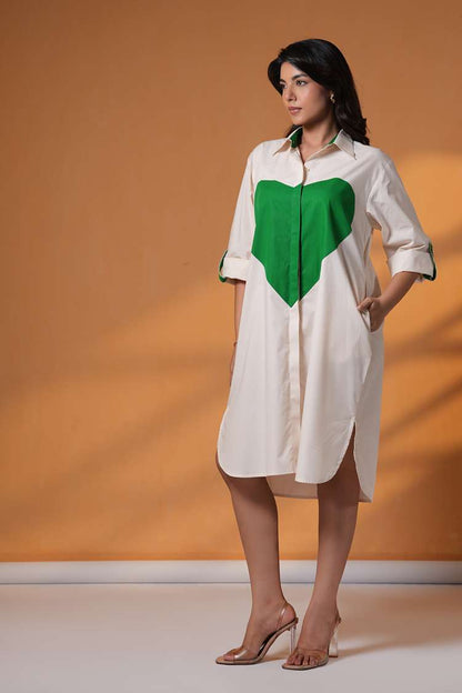 'DILWALE' Oversized Cotton Shirt Dress