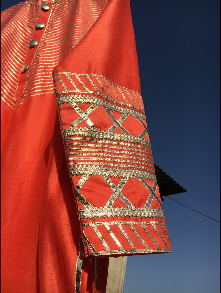 'RANGEELA' Handloom Chanderi Silk men's kurta