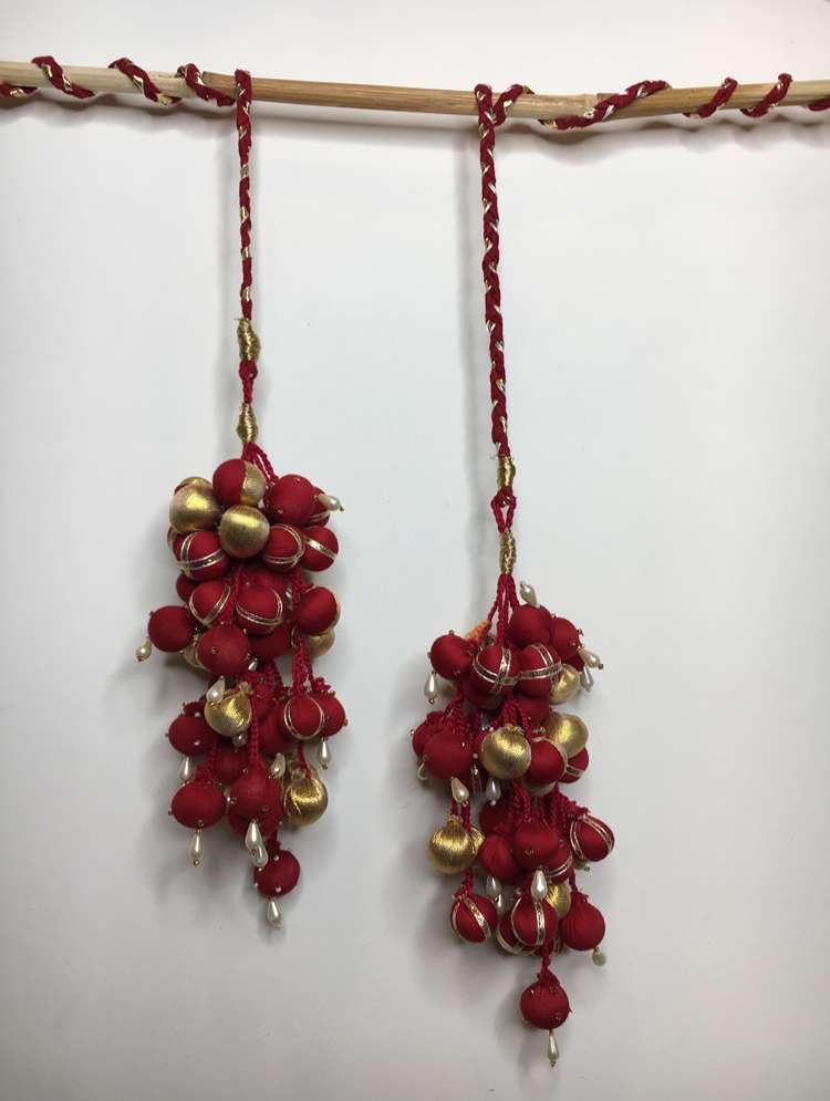 'ABHILASHA' Red Mulmul Cotton Kalidar Ghaghra