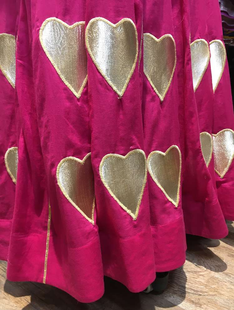 'PADMAVATI' Rani Pink Mulmul Cotton Kalidar Ghaghra