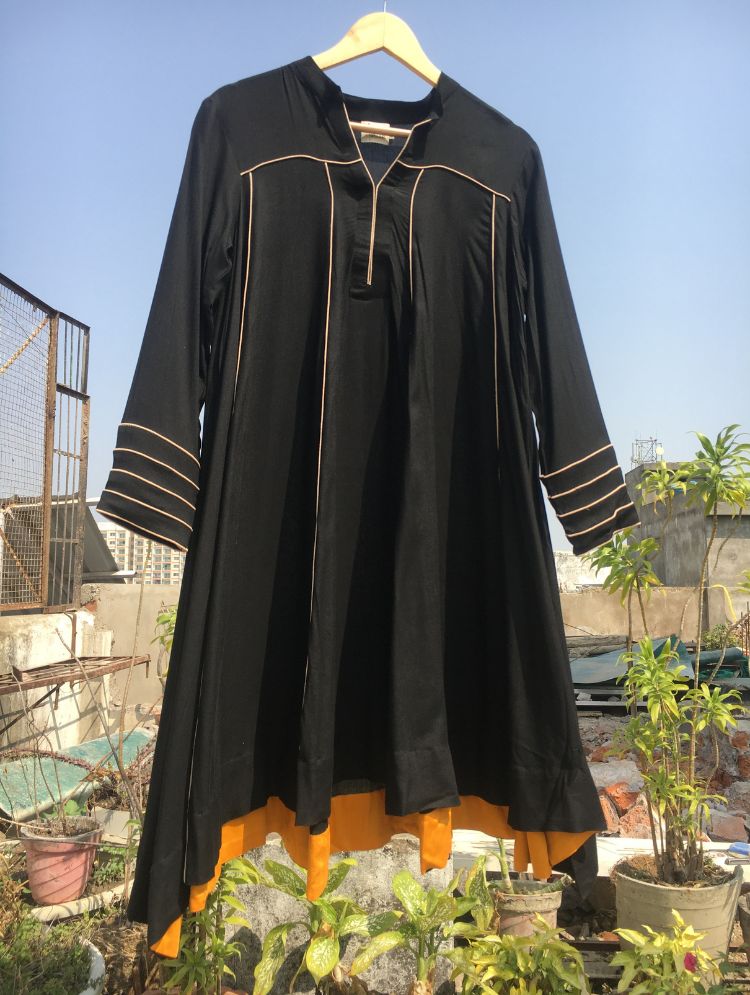 Studio Sample - 'JESSICA Black' Cotton Mulmul Dress