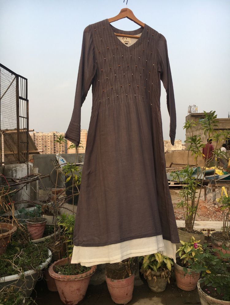 Studio Sample - 'BLUSHING BEAUTY' Mulmul Cotton Dress