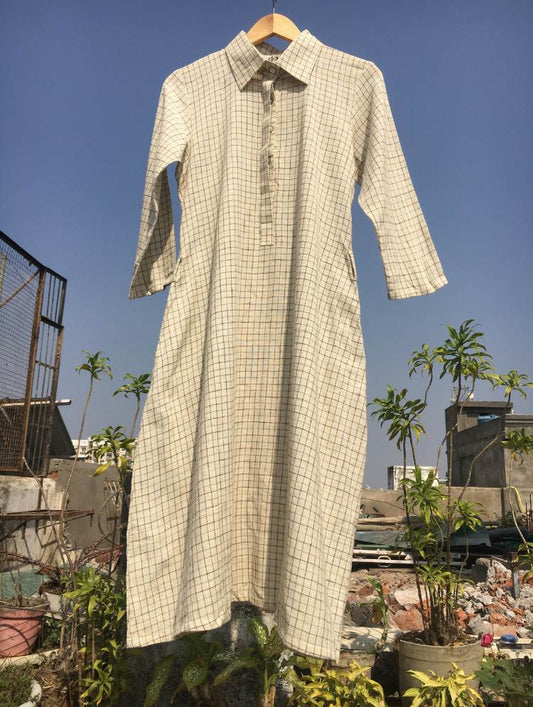 Studio Sample - 'COMFORT ME' Handspun  Cotton Dress